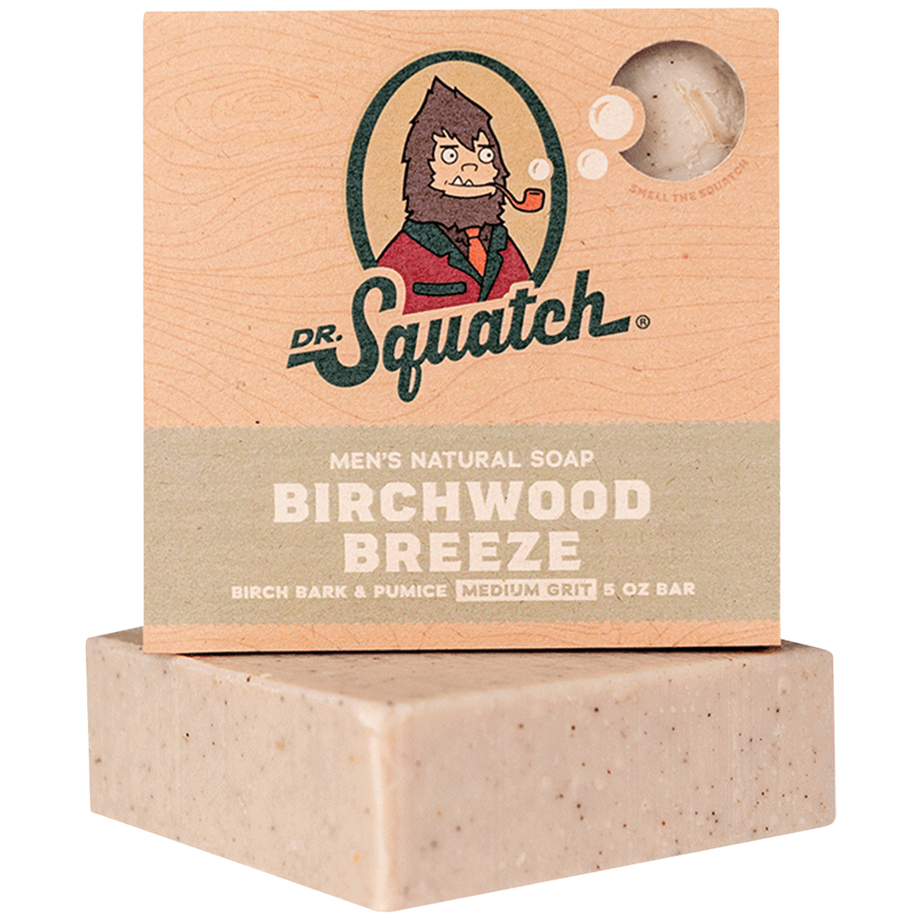 Dr. Squatch Men's Natural Bar Soap 5oz - Birchwood Breeze