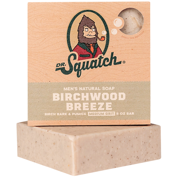 Dr. Squatch Men's Natural Bar Soap 5oz - Birchwood Breeze