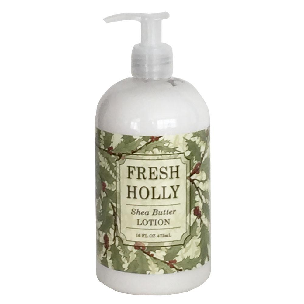 greenwich bay trading company hand and body lotion moisturizing festive holiday christmas winter fresh holly scent green pump bottle