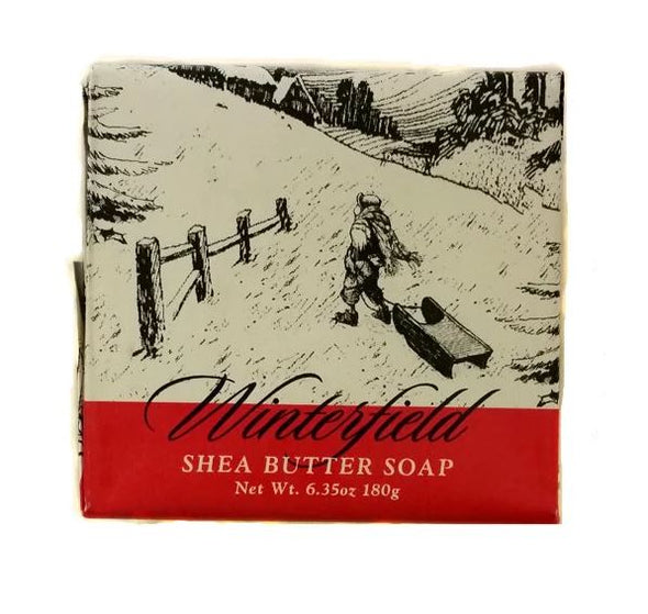 greenwich bay trading company bar soap holiday festive winter christmas winterflield fresh snow scented in white packaging