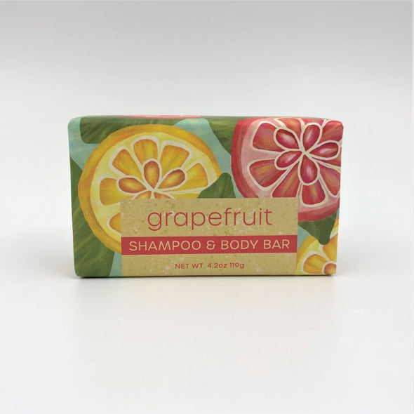 Greenwich Bay Shampoo & Body Bar 4.2oz 119g - Grapefruit