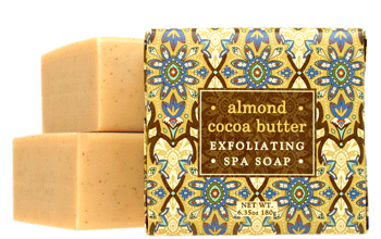 Greenwich Bay Shea Butter Bar Soap 6.35oz 180g - Almond Cocoa Butter (exfoliating)