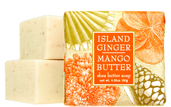 Greenwich Bay Shea Butter Bar Soap - Island Ginger Mango Butter