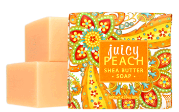 Greenwich Bay Shea Butter Soap 6.35oz 180g - Juicy Peach