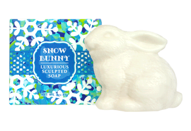 Greenwich Bay Luxurious Sculpted Bar Soap 3oz 85g - Snow Bunny