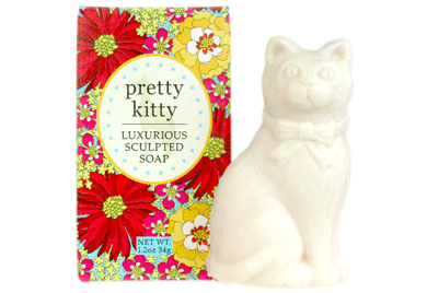 Greenwich Bay Luxurious Sculpted Bar Soap 1.2oz 34g - Pretty Kitty