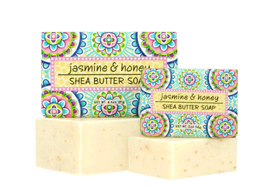 Greenwich Bay Garden Shea Butter Soap - Jasmine & Honey