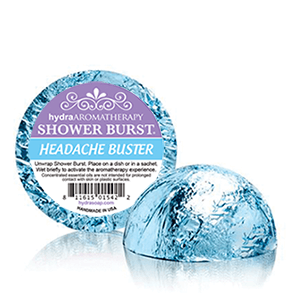 hydra Shower Burst 2oz 57g - Headache Buster Peppermint Lemon