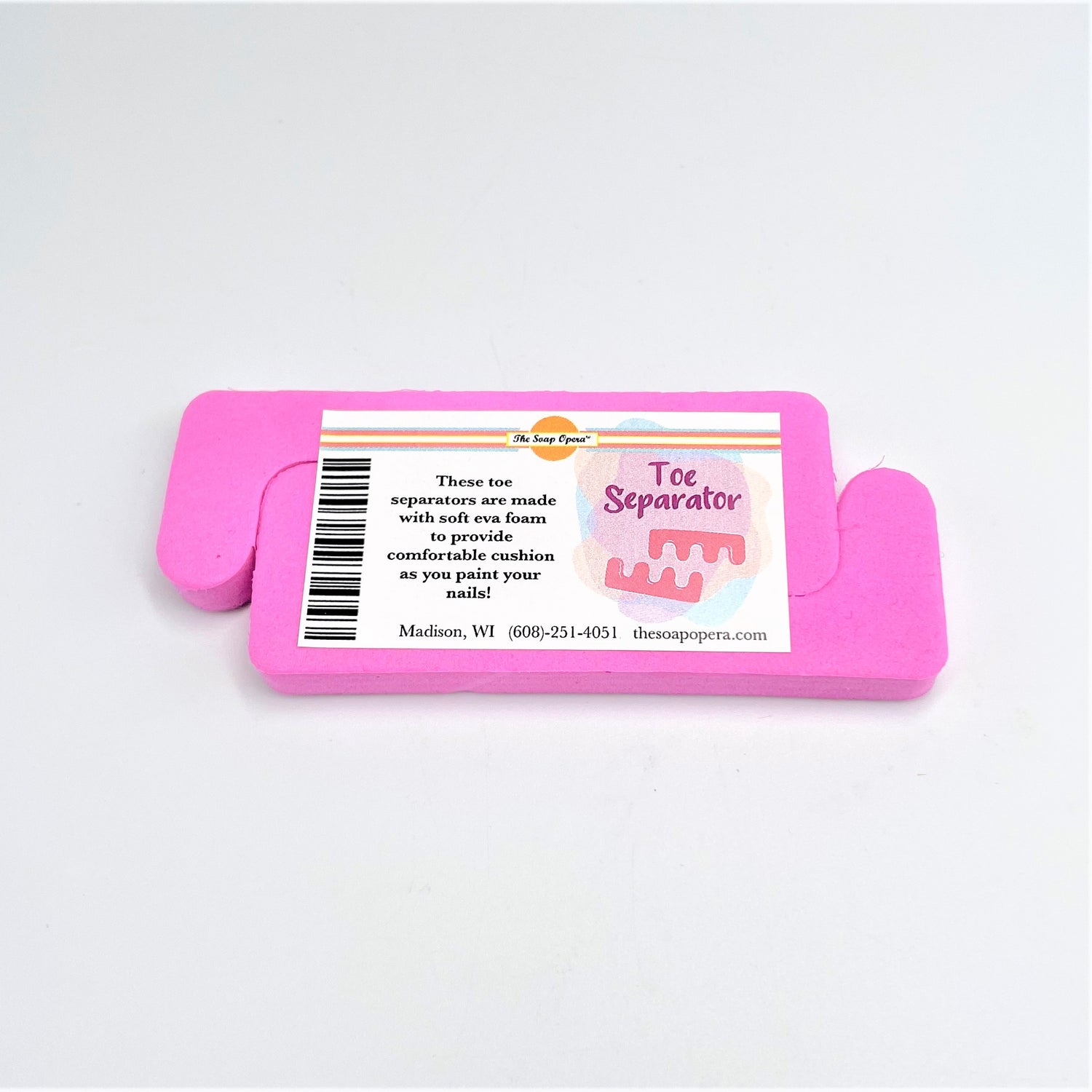 the soap opera foam soft cushion toe separator hot pink for girls women spa pedicure painting nails gift