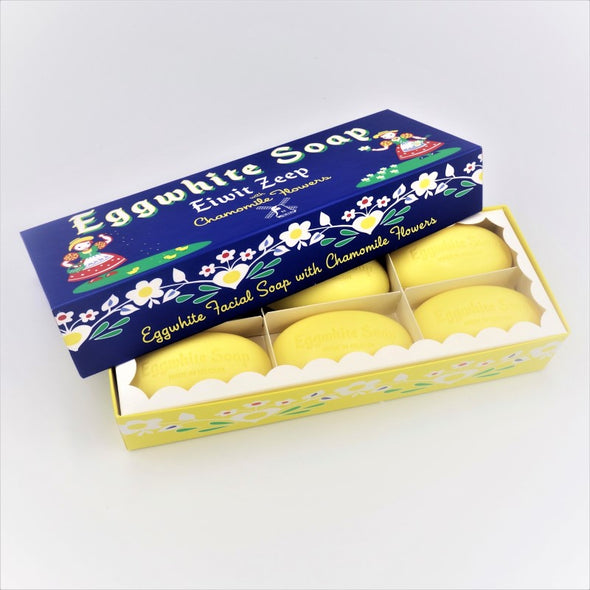 Kalastyle Facial Soap Eggwhite & Chamomile Flower 6 Bar Gift Set