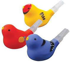 Kikkerland Bird Chirp Bath Whistle - Variety