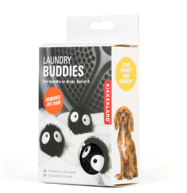 Kikkerland Laundry Buddies for Lint & Hair - Set of 6
