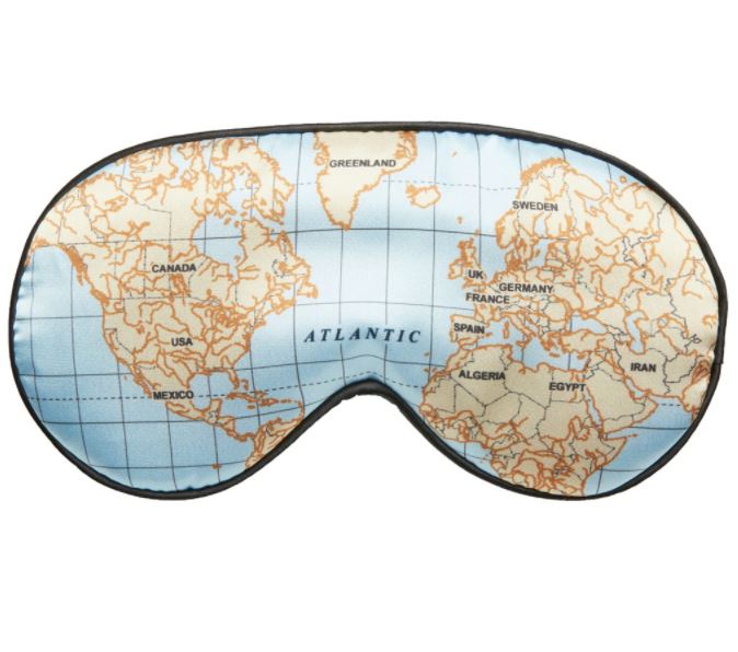 Kikkerland Maps Ultra Soft Sleep Mask