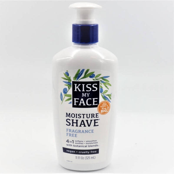 Kiss My Face Moisture Shave 11oz 325ml -  Fragrance Free