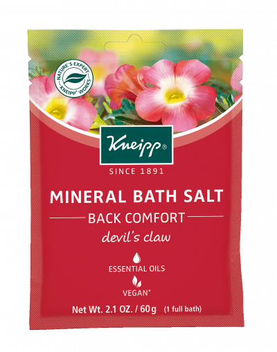 Kneipp Mineral Bath Salt Packet 2.1oz 60g - Back Comfort Devil's Claw
