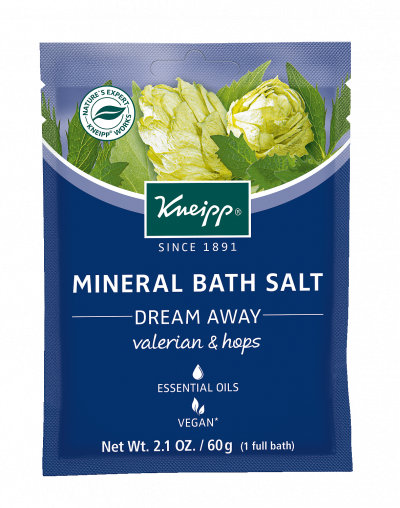 Kneipp Mineral Bath Salt Packet 2.1oz 60g - Dream Away Valerian & Hops