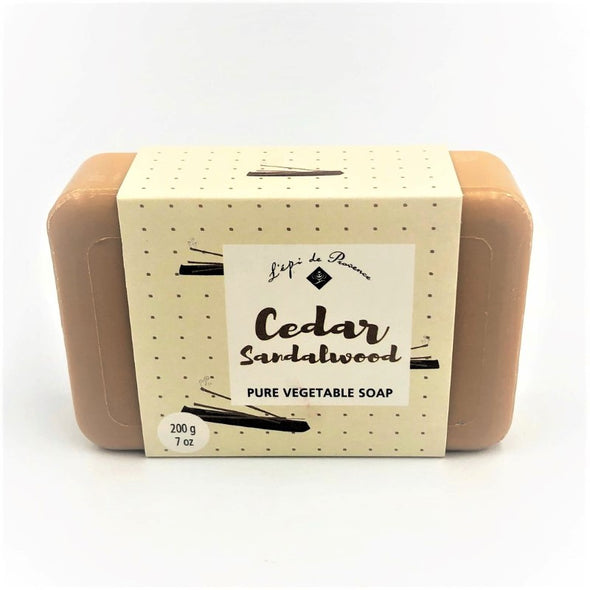 L'epi de Provence French Milled Bar Soap 7oz 200g - Cedar Sandalwood