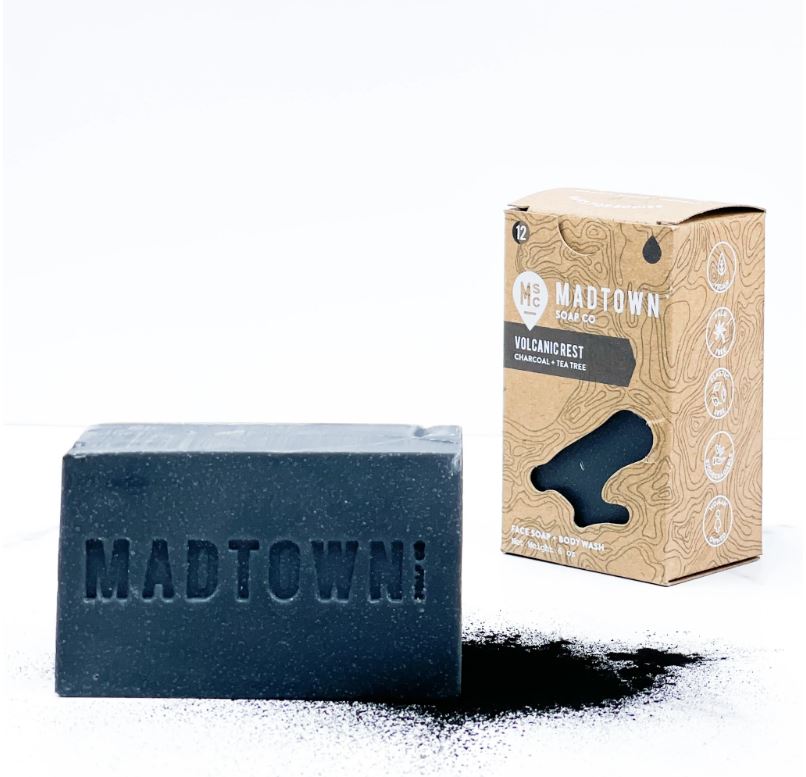 Madtown Soap Company Bar Soap 6oz - Volcanic Rest (Charcoal & Tea Tree)