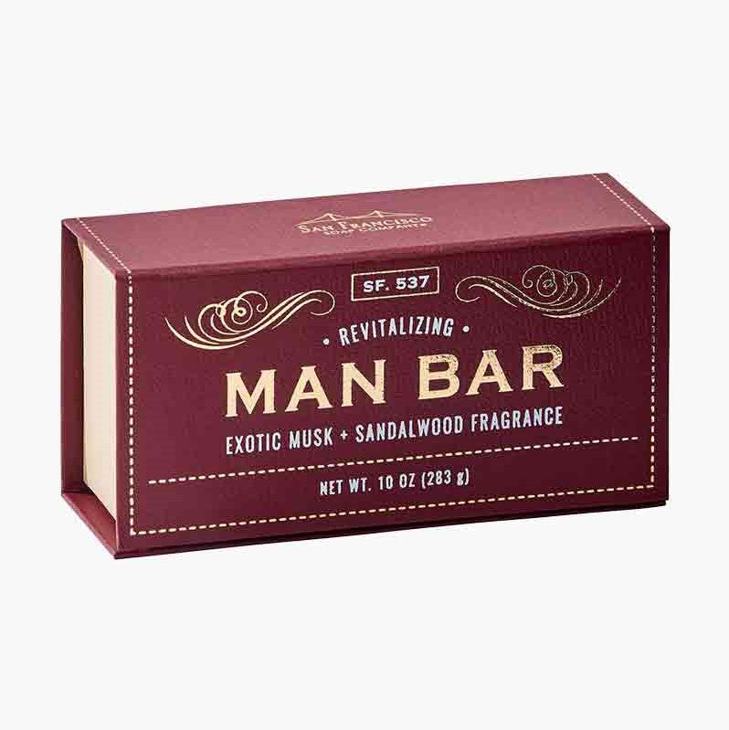San Francisco Soap Company MAN BAR Revitalizing Soap 10oz - Exotic Musk & Sandalwood