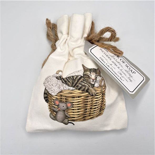 Mary Lake-Thompson Triple-Milled Soap in Sack 6oz - Tabby Cat Basket
