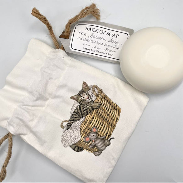 Mary Lake-Thompson Triple-Milled Soap in Sack 6oz - Tabby Cat Basket
