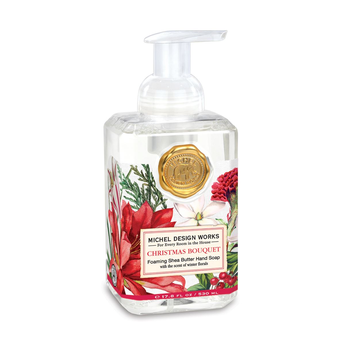 Michel Design Works Foaming Hand Soap 17.8fl oz 530ml - Christmas Bouquet