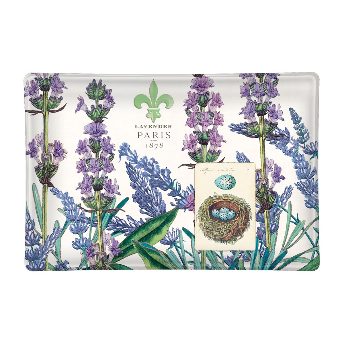 Michel Design Works Glass Soap Dish - Lavender Rosemary