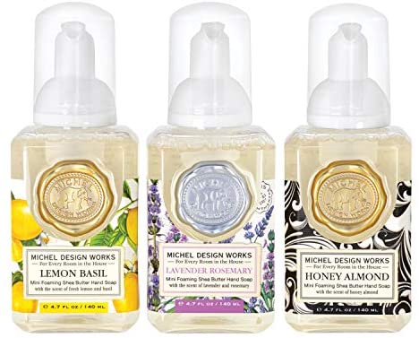 Michel Design Works Mini Foaming Hand Soap Set - Lemon, Lavender & Honey Almond