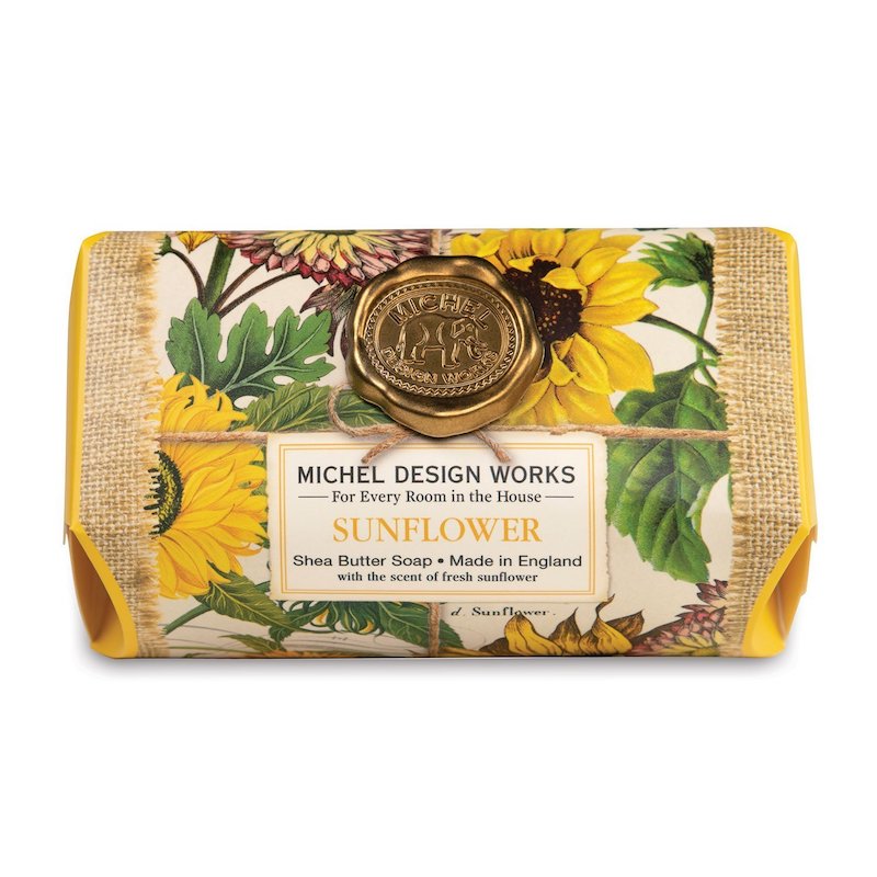 Michel Design Works Large Bath Soap Bar 8.7oz 246g - Sunflower