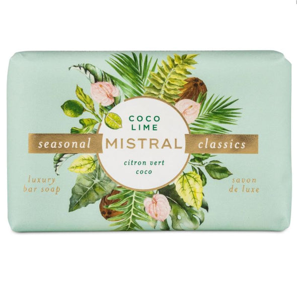 Mistral Classic French-Milled Bar Soap 7oz 200g - Coco Lime
