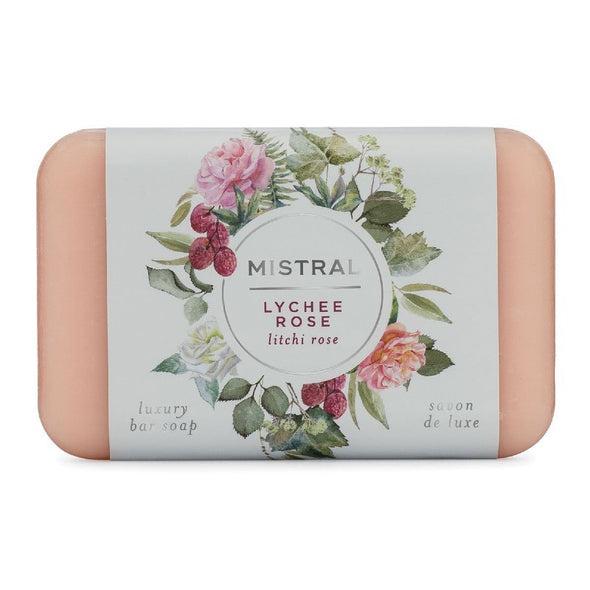 Mistral Classic French-Milled Bar Soap 7oz 200g - Lychee Rose