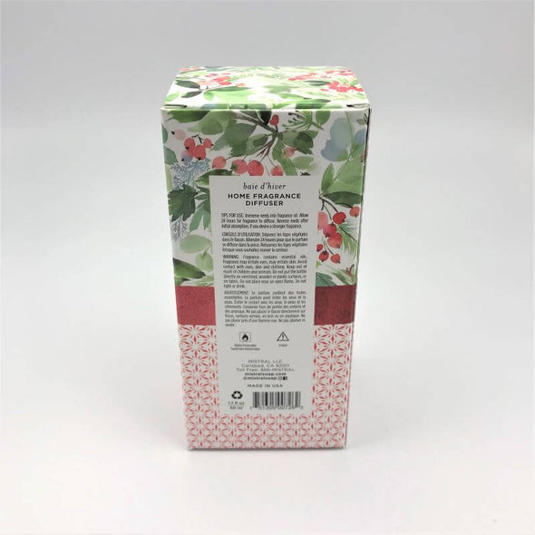 Mistral Papiers Fantaisie Reed Diffuser 1.7fl oz 50ml - Winter Berry