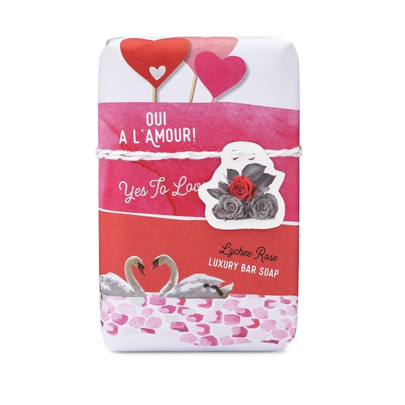 Mistral Sentiments Gift Soap 7oz 200g - Oui A L'Amour! Yes to Love