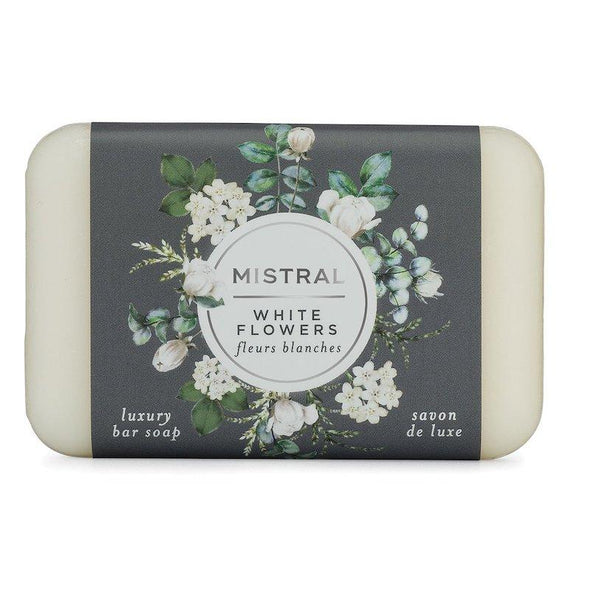 Mistral Classic French-Milled Bar Soap 7oz 200g - White Flowers