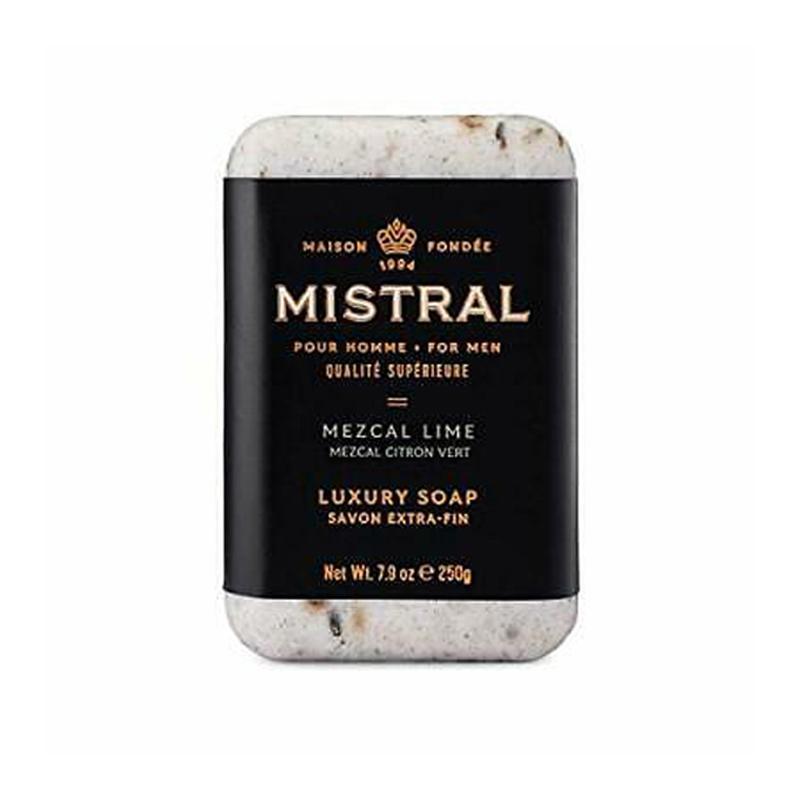 Mistral Men Good Smelling Bar Soap Green Mezcal Lime