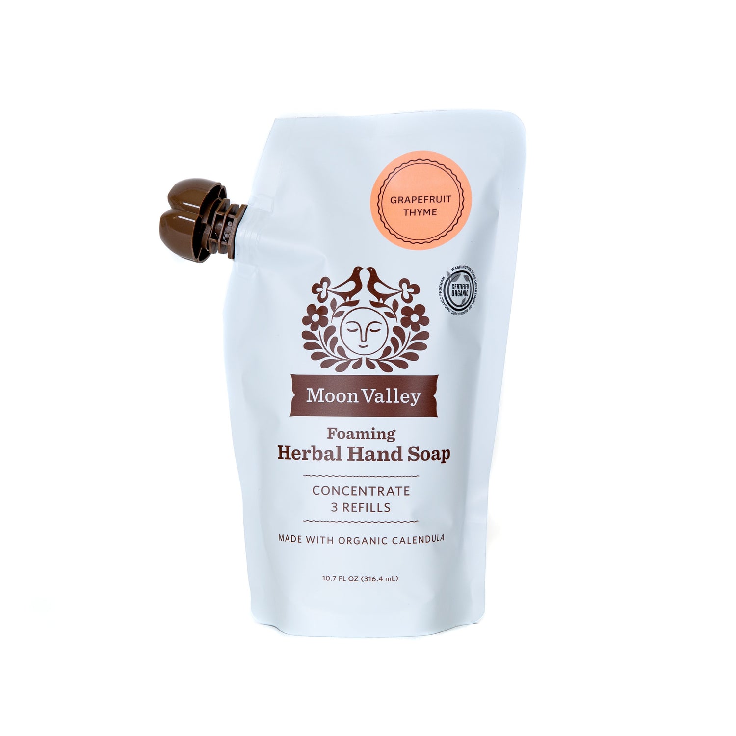 Moon Valley Organics Foaming Hand Soap Refill 10.7oz 316.4mL - Grapefruit Thyme
