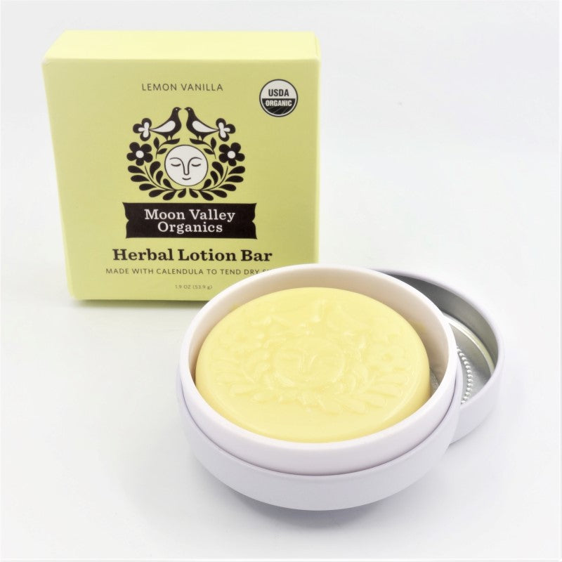 Moon Valley Organics Lotion Bar 1.9oz 53.9g - Lemon Vanilla