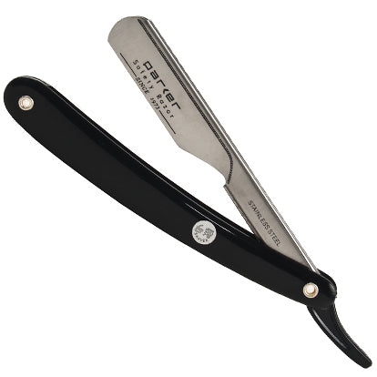 Parker PTB Professional Barber Shavette Straight Razor - Black