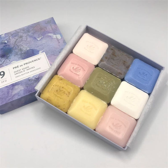 Pre de Provence Luxury Guest Soap Gift Set of 9 - Purple