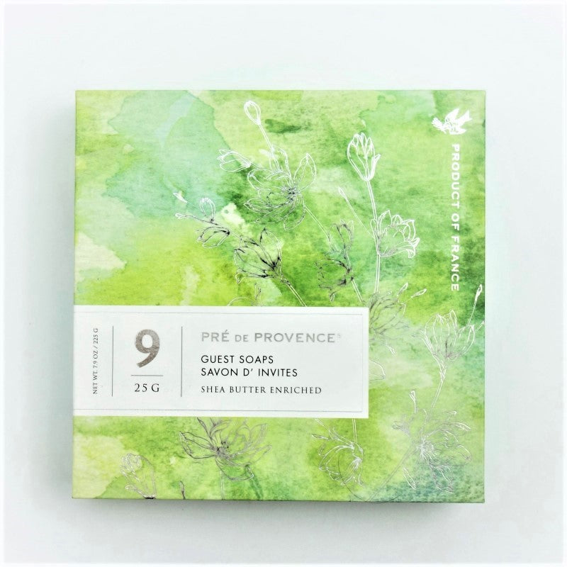 Pre de Provence Luxury Guest Soap Gift Set of 9 - Green