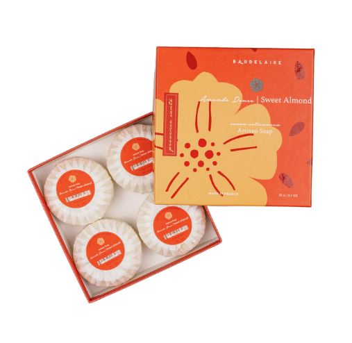 Provence Sante Artisan Gift Soap Set of 4 - Sweet Almond