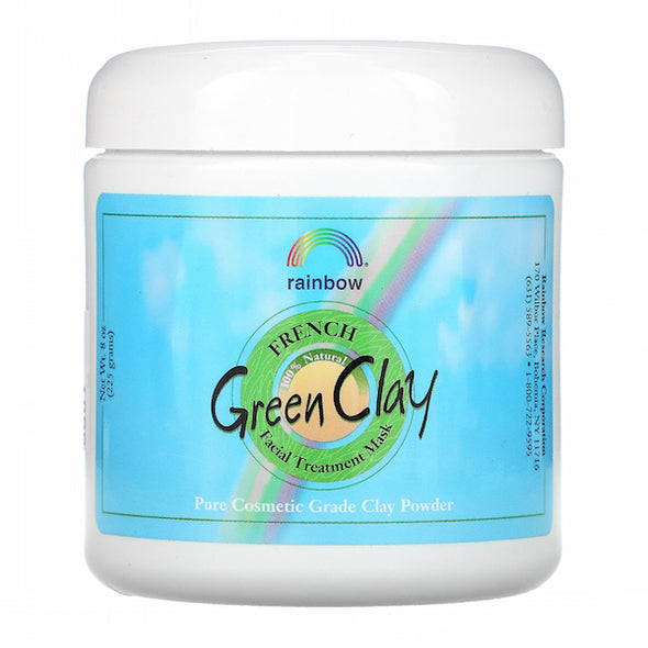 Rainbow French Green Clay Mask Jar 8oz 225g
