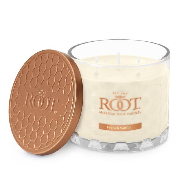 Root Candles 3-Wick Holiday Honeycomb 12oz - French Vanilla