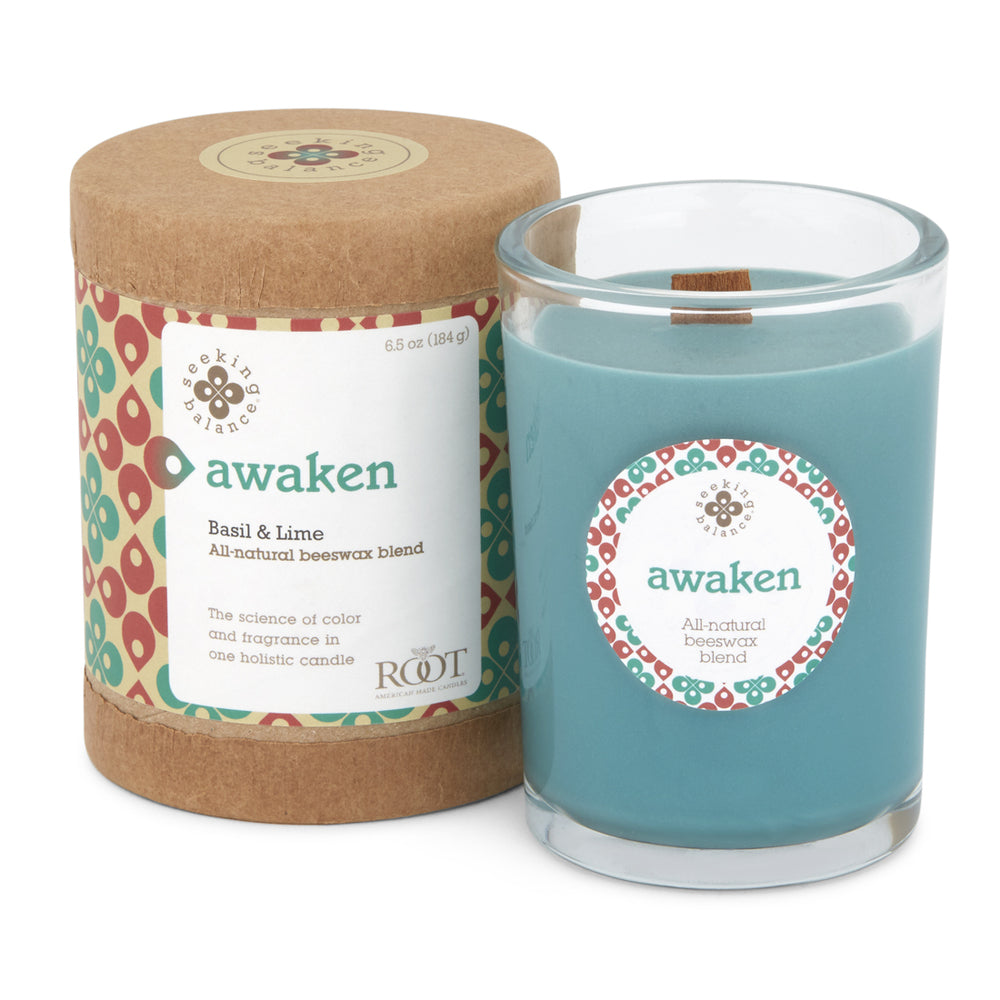 Root Candles Seeking Balance 6.5oz 510g - Awaken