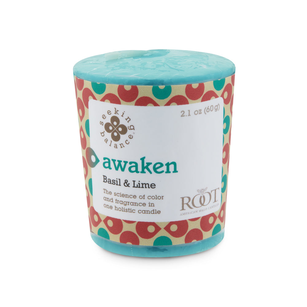 Root Candles Seeking Balance Votive 2.1oz 60g - Awaken