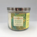 the soap opera soy wax natural candle aromatherapy long lasting gift rosemary lemon herbal citrus aromatherapy