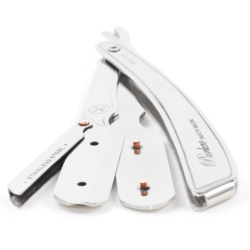 Parker SRX Professional Barber Shavette Straight Razor - Stainless