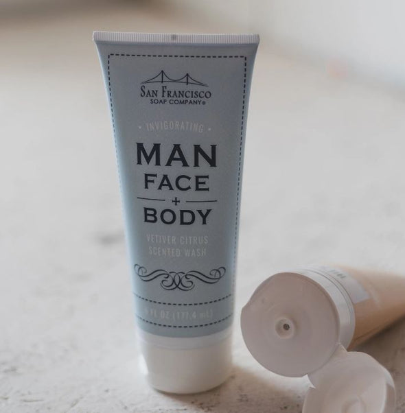 San Francisco Soap Co. Man Face + Body Wash 6oz - Vetiver Citrus