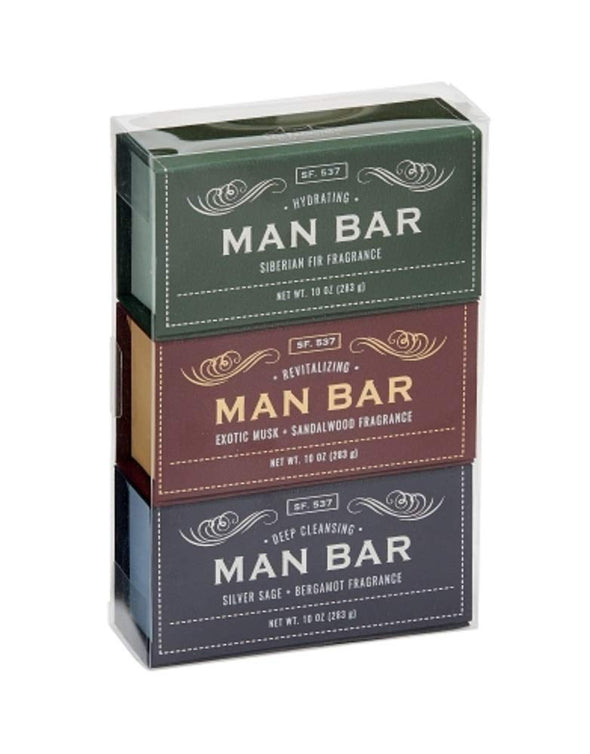 San Francisco Soap Company MAN BAR 3pc Gift Set