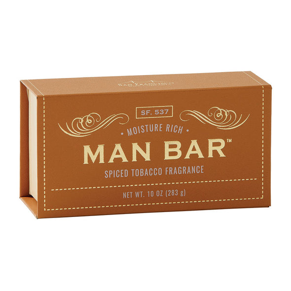 San Francisco Soap Company MAN BAR Moisture Rich Soap 10oz - Spiced Tobacco